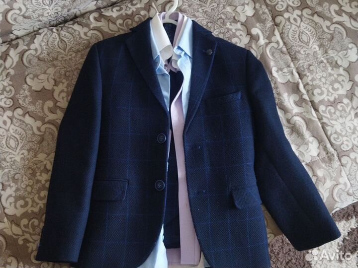 Школьный костюм для мальчика 128 синий