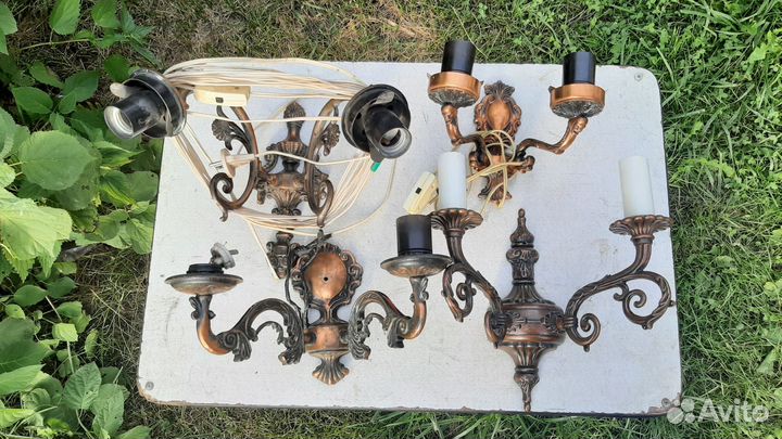 Настенный светильник бра СССР рабочий