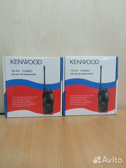 Комплект 2 шт Раций Kenwood TK-F6 UHV