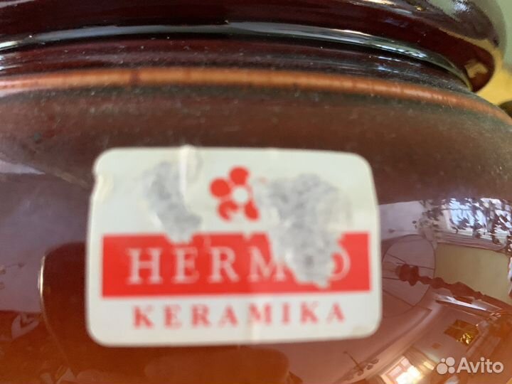 Новый горшок для запекания керамика 1л hermio