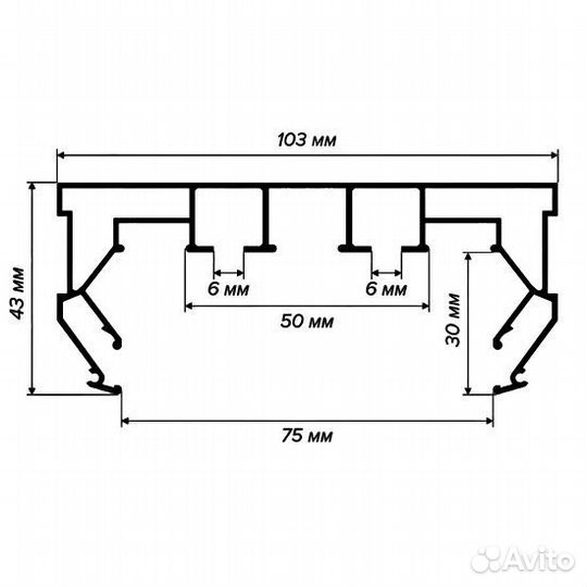 Скрытый встроенный карниз пк 14