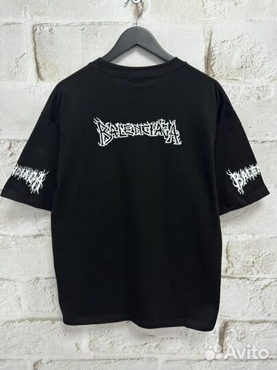 Balenciaga футболка оверсайз (стиль 2025)