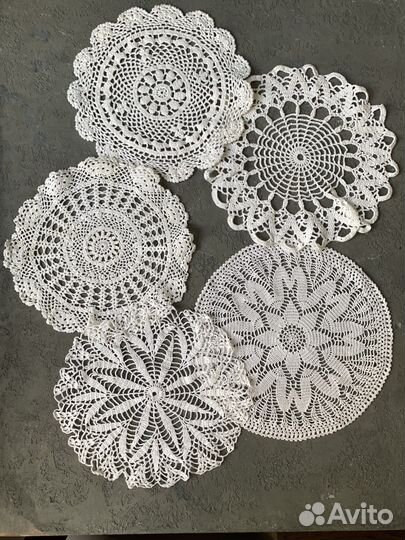 Ажурные салфетки крючком