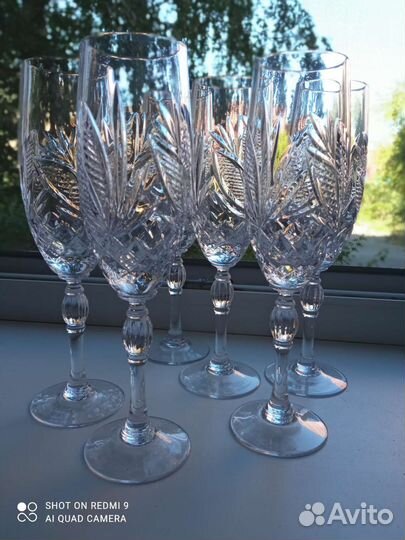 Винтажные Хрустальные бокалы СССР