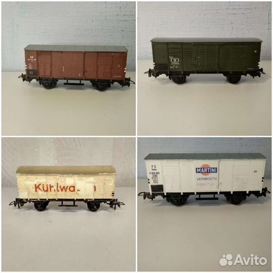 Крытые вагоны Piko для железной дороги 16мм