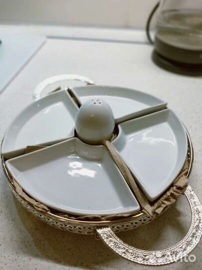 Менажница фарфоровая