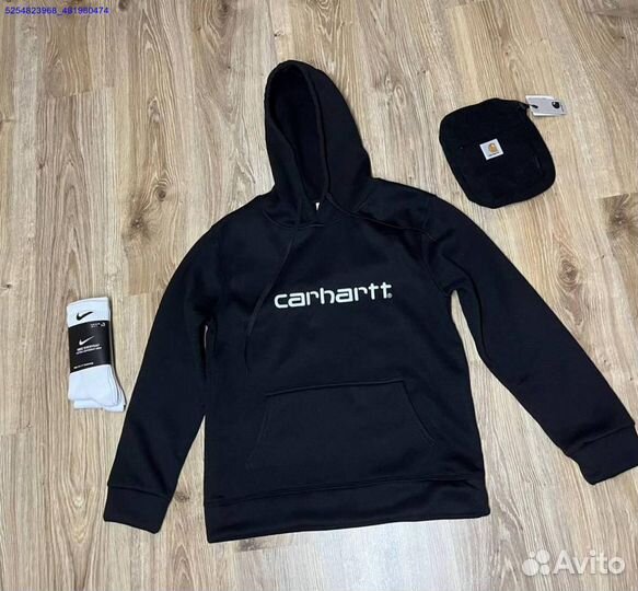 Худи Carhartt на флисе 3 цвета новые (Арт.21479)