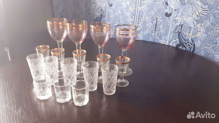 Хрустальные фужеры,стопки