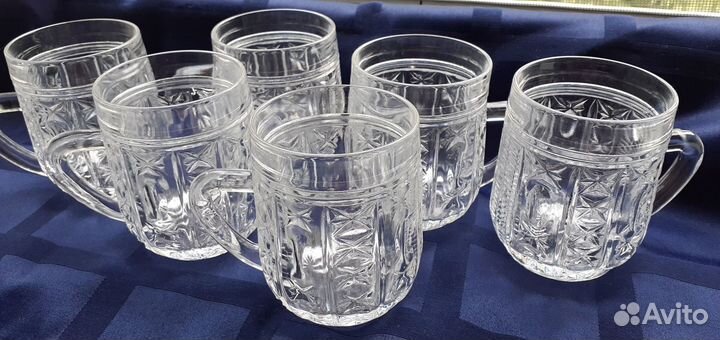 Кружки, стопки (хрусталь)