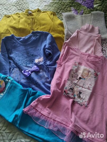 Вещи пакетом для девочки на рост 122 см