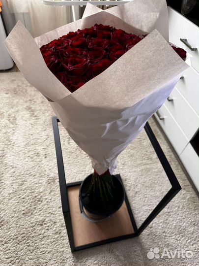 Роза эквадор метровые. роза 100см премиум класса