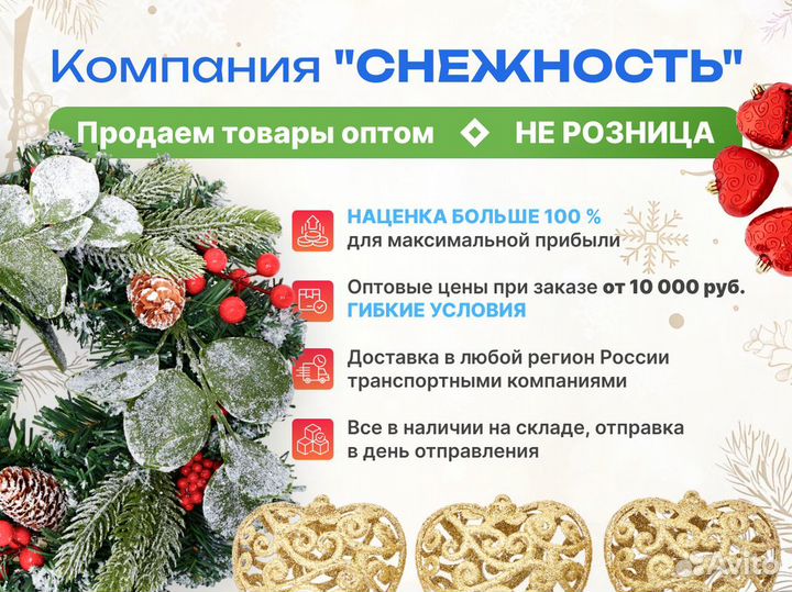 Новогодние игрушки на ёлку Опт