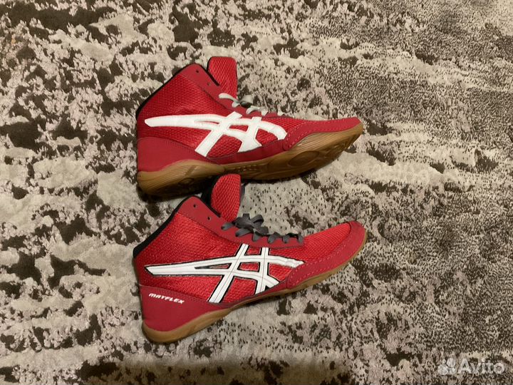 Борцовки asics matflex 5 красные