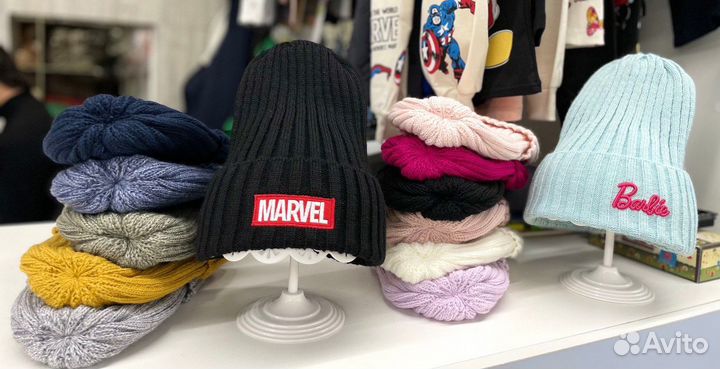 Шапка для мальчика марвел 4 - 12 лет
