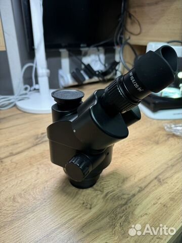 Тринокулярный микроскоп szmn черный