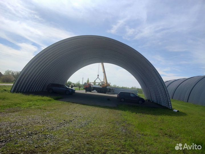 Быстровозводимые ангары в рассрочку 1340 кв.м