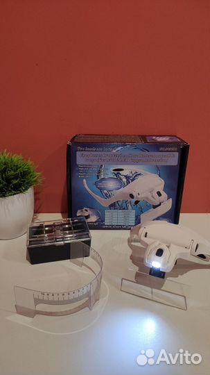 Очки с увеличением и освещением