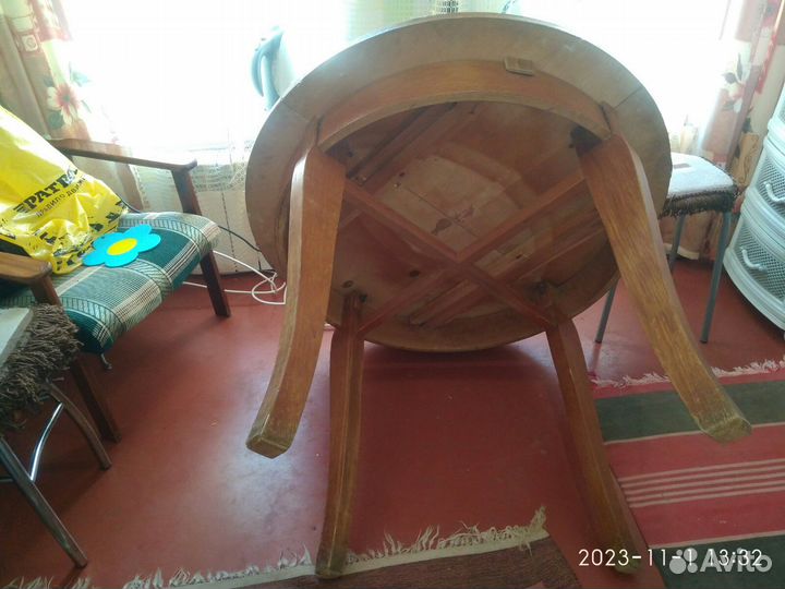 Стол круглый раздвижной