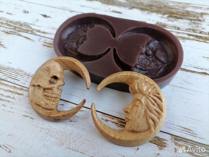 Силиконовые формы два месяца для кулонов кабошонов