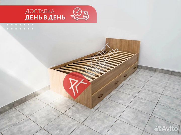 Кровать 90х200 с ящиками