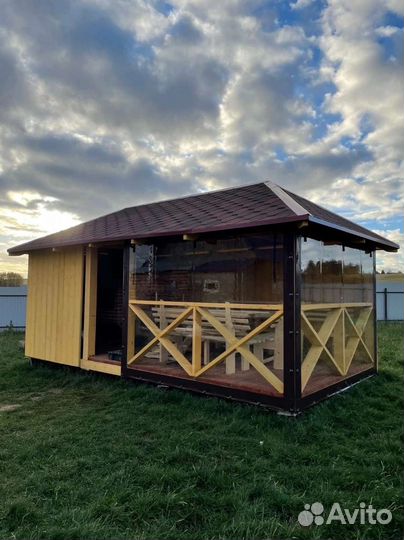 Мягкие окна для беседки