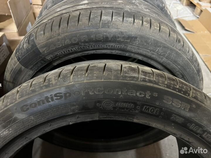 Continental ContiSportContact 5 SSR 225/45 R18 и 245/40 R18 95Y