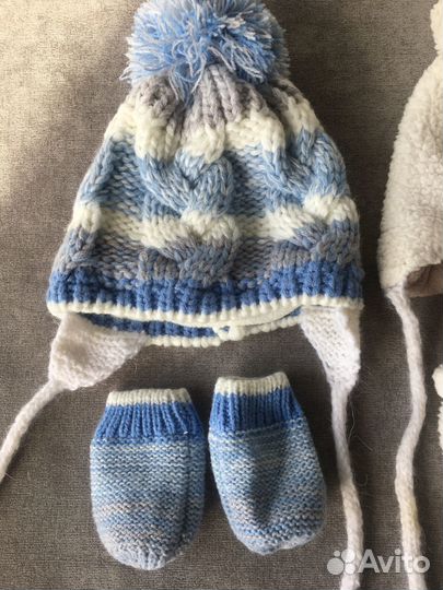 Шапки с варежками