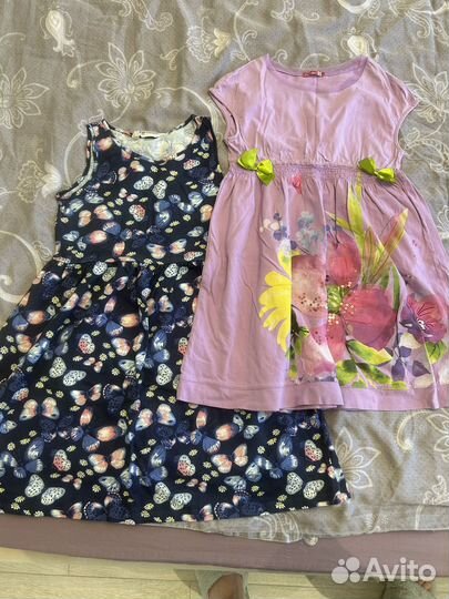 Летние вещи для девочки h&m 134-140