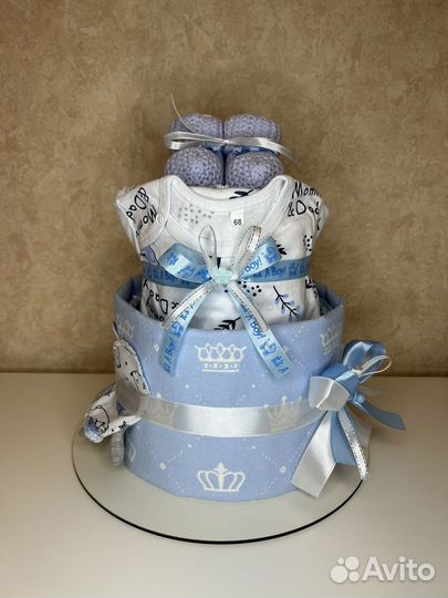 Торт из памперсов подгузников