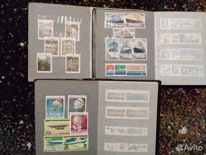 Марки Корабли Авиация Авто Искусство Альбомами