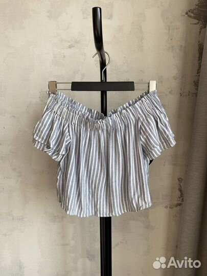 Льняной костюм топ юбка