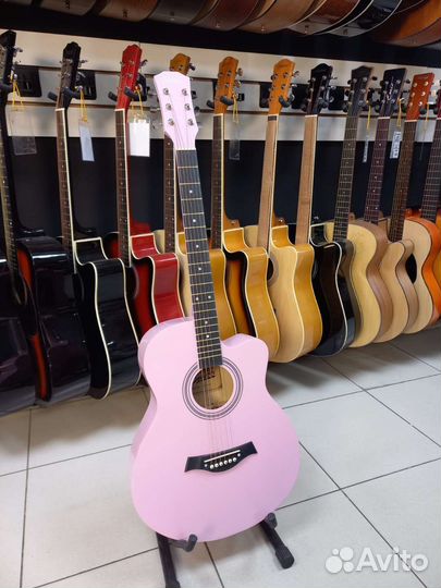 Гитара Розовая Новая
