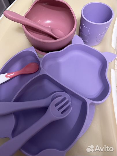 Силиконовая посуда для малышей