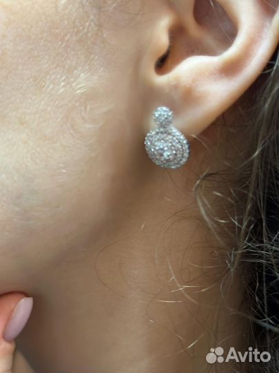 Серьги, кольцо серебро 925 пробы