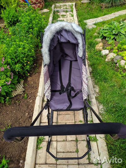 Саннки коляска зимние утеплённые