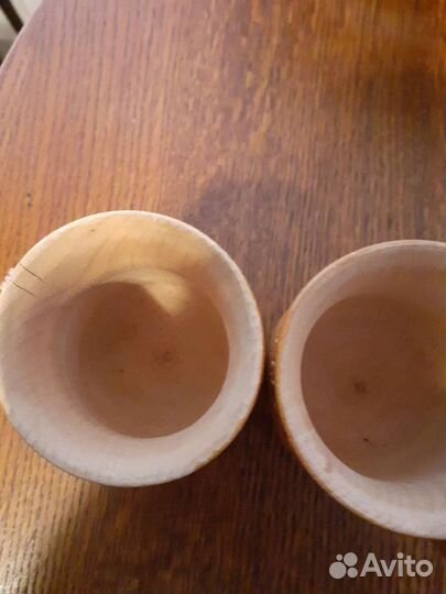 Кружки деревянные, пара
