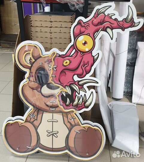 Monster teddy с неоновой подсветкой