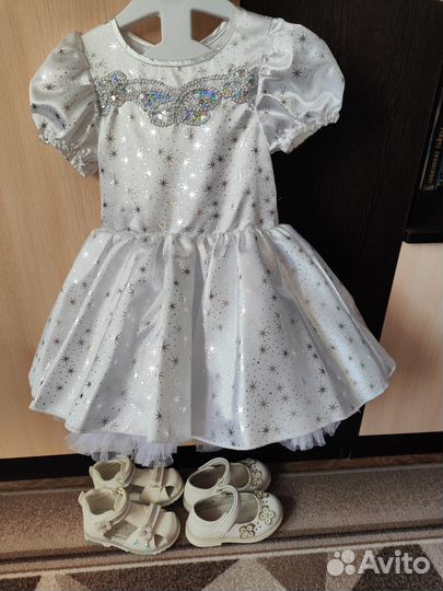 Платье снежинки