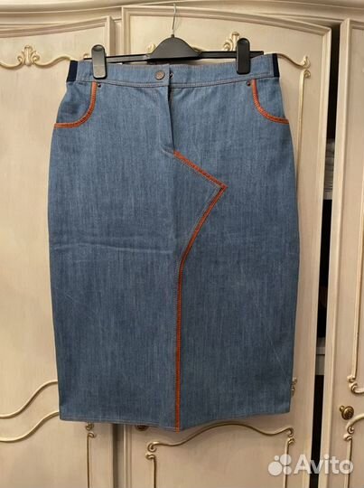 Юбка джинсовая на 48
