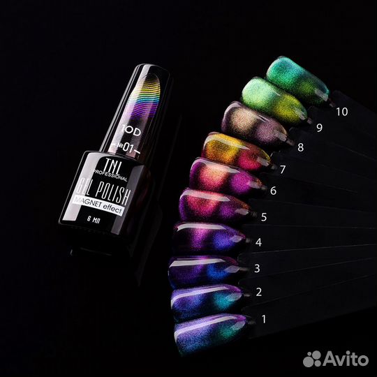 Гель-лаки кошачий глаз 10d