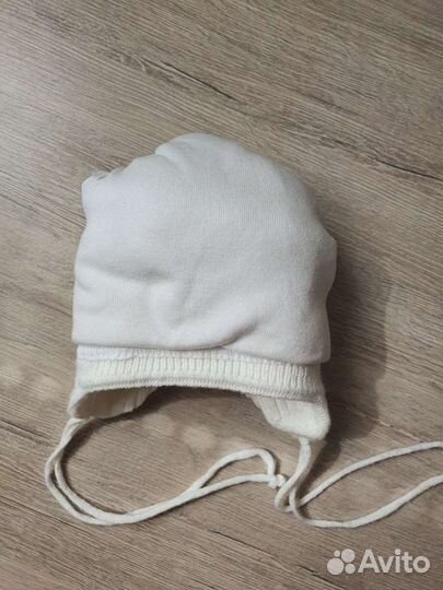 Шапка теплая для девочки (3-6 мес)