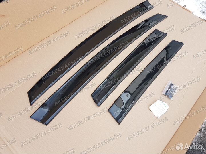 Ветровики комплект Honda Fit ge,gp (Фит) 2007-2013