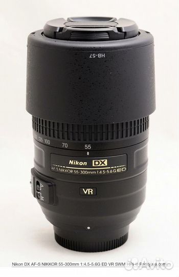 Объектив AF-S DX nikkor 55-300mm f/4.5-5.6G ED VR