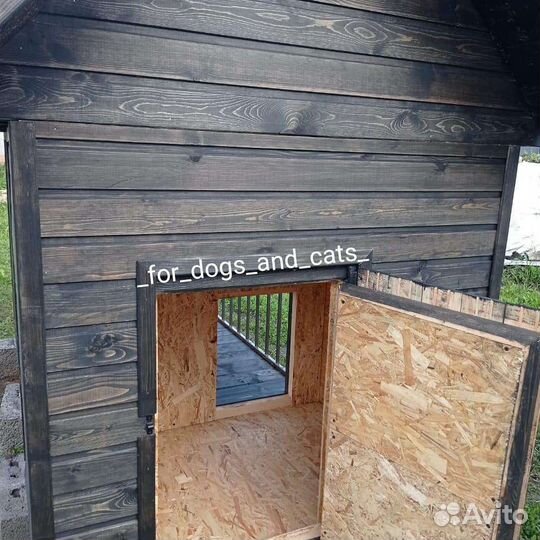 Будка-вольер. Будка для собаки. Вольер