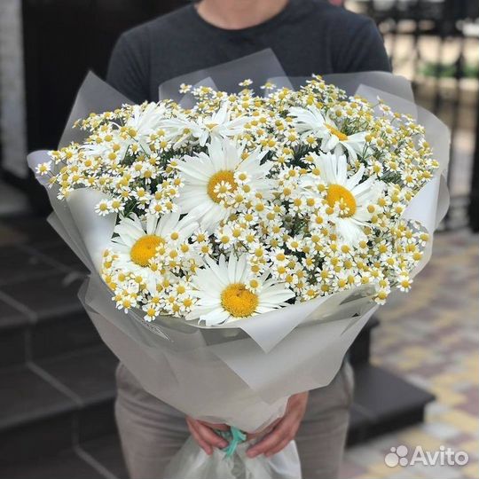 Букеты с ромашками