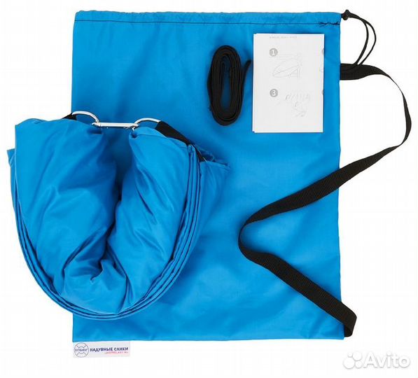 Надувные санки-бубинг, d100 см, цвет голубой