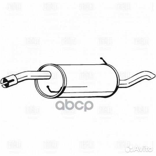 Глушитель для а/м Ford Fusion (02) 1.6i осн