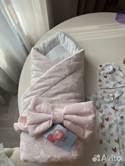 Комплект на выписку зимний для девочки