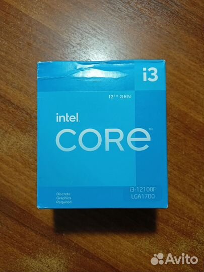 Процессор Intel Core i3 12100f BOX