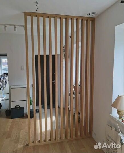 Декоративные реечные перегородки мдф